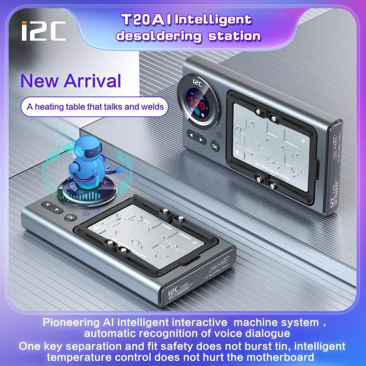 i2C T20 Heating Platform Module, For iPhone 17 Series, For iPhone 16 Series, For iPhone 15 Series, For iPhone 14 Series, For iPhone 13 Series, For iPhone 12 Series, For iPhone X / 11 Series, For Universal Series