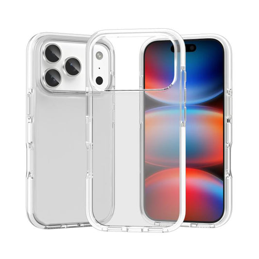 Two-color Shockproof High Transparency TPU Phone Case, For iPhone 18 Pro / 17 Pro, For iPhone 18 Pro Max / 17 Pro Max, For iPhone 17, For iPhone 17 Air, For iPhone 16 Pro Max, For iPhone 16 Pro, For iPhone 16 Plus, For iPhone 16, For iPhone 15 Pro Max