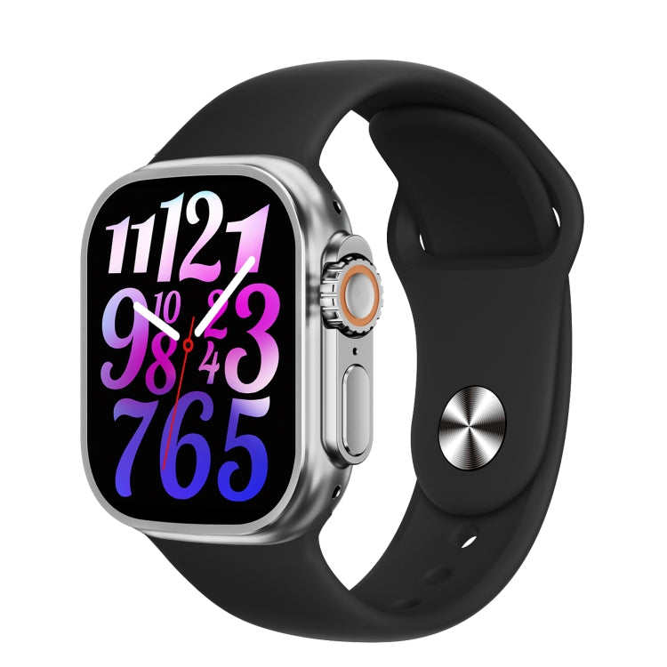 Montre intelligente WS-E9 Ultra 2,2 pouces étanche IP67 avec bracelet en silicone, prise en charge de la fréquence cardiaque / NFC, bracelet en silicone (argent), bracelet en silicone (bleu), bracelet en silicone (rose), bracelet en silicone (noir)