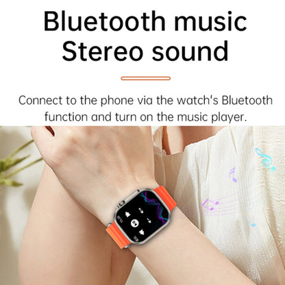 Montre intelligente WS-E9 Ultra 2,2 pouces étanche IP67 avec bracelet en silicone, prise en charge de la fréquence cardiaque / NFC, bracelet en silicone (argent), bracelet en silicone (bleu), bracelet en silicone (rose), bracelet en silicone (noir)