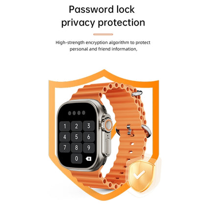 Montre intelligente WS-E9 Ultra 2,2 pouces étanche IP67 avec bracelet en silicone, prise en charge de la fréquence cardiaque / NFC, bracelet en silicone (argent), bracelet en silicone (bleu), bracelet en silicone (rose), bracelet en silicone (noir)
