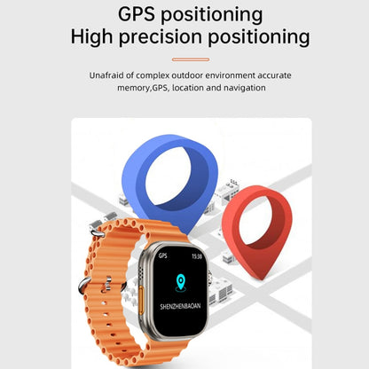 Montre intelligente WS-E9 Ultra 2,2 pouces étanche IP67 avec bracelet en silicone, prise en charge de la fréquence cardiaque / NFC, bracelet en silicone (argent), bracelet en silicone (bleu), bracelet en silicone (rose), bracelet en silicone (noir)