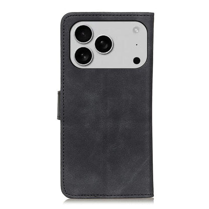 KHAZNEH Retro Texture Leather Phone Case, For iPhone 18 Pro / 17 Pro, For iPhone 18 Pro Max/17 Pro Max, For iPhone 16e / 17e, For iPhone 17, For iPhone Air, For iPhone 16 Pro Max, For iPhone 16 Pro, For iPhone 16 Plus, For iPhone 16, For iPhone 15 Pro ...