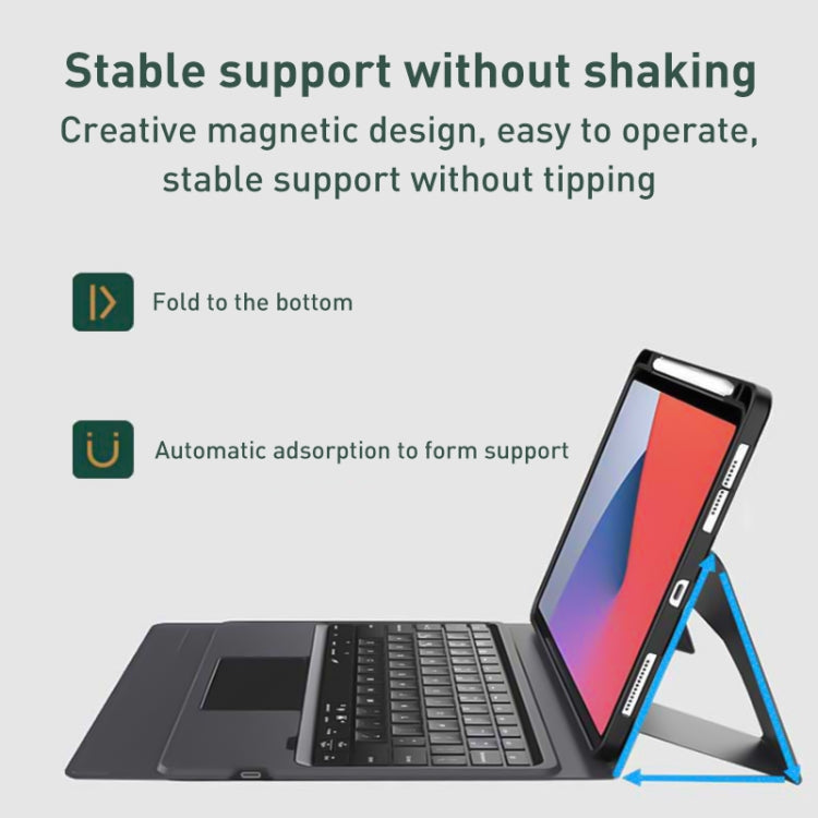 Integrated Bluetooth Keyboard Leather Case with Backlight & Touchpad, For iPad Pro 12.9 2022 / 2021 / 2020, For iPad Pro 11 2022 / 2021 / 2020, For iPad 10th Gen 10.9 2022, For iPad 10.2 2021 / 2020 / 2019, For iPad Air 2022 / 2020