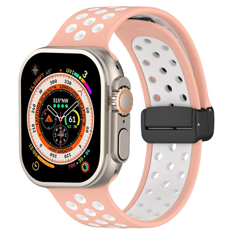 Magnetic Buckle Silicone Watch Band, For Apple Watch SE 2023 44mm, For Apple Watch Ultra 49mm, For Apple Watch 8 41mm, For Apple Watch SE 2023 40mm, For Apple Watch Ultra 2 49mm, For Apple Watch 8 45mm