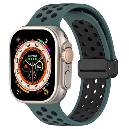 Magnetic Buckle Silicone Watch Band, For Apple Watch Ultra 49mm, For Apple Watch SE 2023 44mm, For Apple Watch SE 2023 40mm, For Apple Watch 8 41mm, For Apple Watch Ultra 2 49mm, For Apple Watch 8 45mm