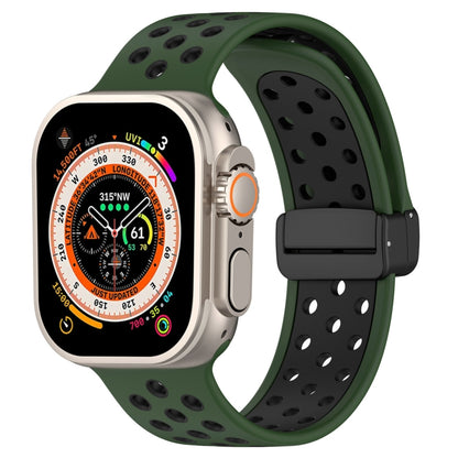 Magnetic Buckle Silicone Watch Band, For Apple Watch Ultra 49mm, For Apple Watch SE 2023 44mm, For Apple Watch SE 2023 40mm, For Apple Watch 8 41mm, For Apple Watch Ultra 2 49mm, For Apple Watch 8 45mm