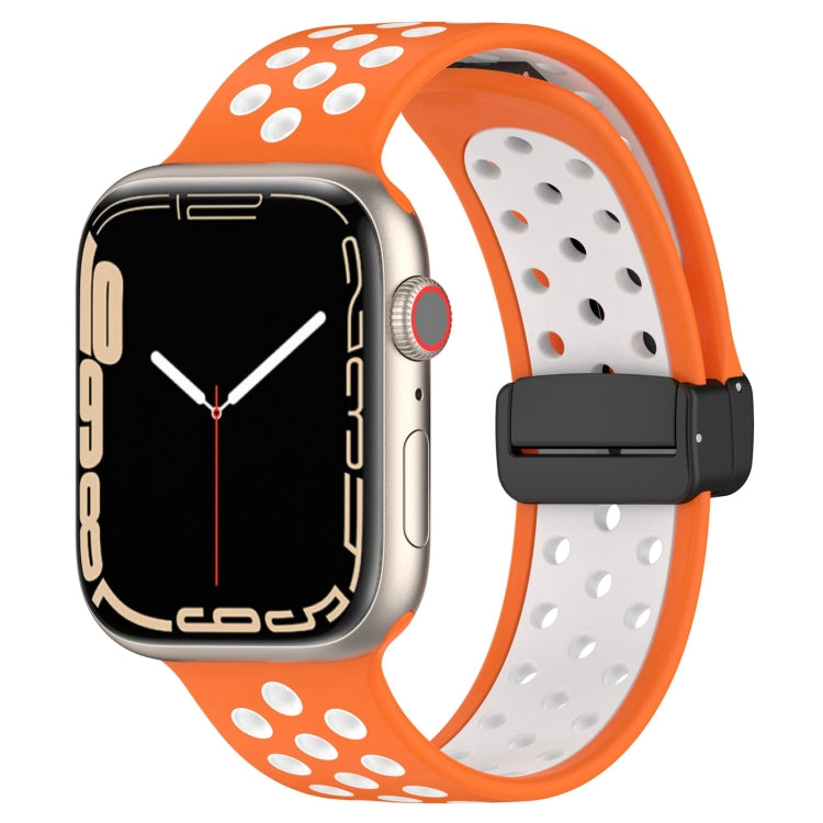 Magnetic Buckle Silicone Watch Band, For Apple Watch SE 2023 44mm, For Apple Watch Ultra 49mm, For Apple Watch 8 41mm, For Apple Watch SE 2023 40mm, For Apple Watch Ultra 2 49mm, For Apple Watch 8 45mm