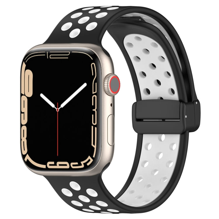 Magnetic Buckle Silicone Watch Band, For Apple Watch SE 2023 44mm, For Apple Watch Ultra 49mm, For Apple Watch 8 41mm, For Apple Watch SE 2023 40mm, For Apple Watch Ultra 2 49mm, For Apple Watch 8 45mm