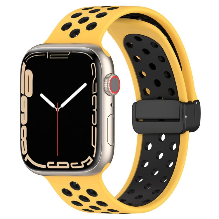 Magnetic Buckle Silicone Watch Band, For Apple Watch SE 2023 44mm, For Apple Watch Ultra 49mm, For Apple Watch 8 41mm, For Apple Watch SE 2023 40mm, For Apple Watch Ultra 2 49mm, For Apple Watch 8 45mm