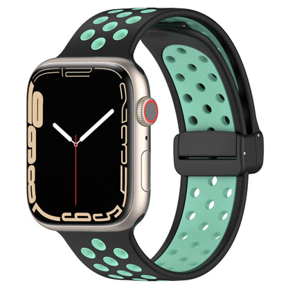 Magnetic Buckle Silicone Watch Band, For Apple Watch Series 9 45mm, For Apple Watch SE 2022 40mm, For Apple Watch SE 2022 44mm, For Apple Watch Series 9 41mm, For Apple Watch 7 41mm, For Apple Watch 7 45mm