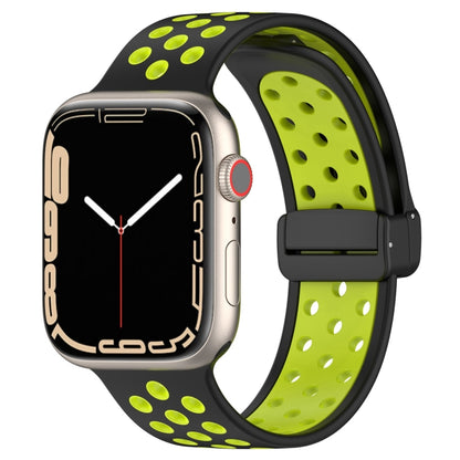 Magnetic Buckle Silicone Watch Band, For Apple Watch Series 9 45mm, For Apple Watch SE 2022 40mm, For Apple Watch SE 2022 44mm, For Apple Watch Series 9 41mm, For Apple Watch 7 41mm, For Apple Watch 7 45mm