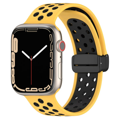 Magnetic Buckle Silicone Watch Band, For Apple Watch Series 9 45mm, For Apple Watch SE 2022 40mm, For Apple Watch SE 2022 44mm, For Apple Watch Series 9 41mm, For Apple Watch 7 41mm, For Apple Watch 7 45mm