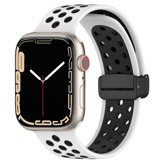 Magnetic Buckle Silicone Watch Band, For Apple Watch SE 40mm, For Apple Watch SE 44mm, For Apple Watch 6 40mm, For Apple Watch 6 44mm, For Apple Watch 5 44mm, For Apple Watch 5 40mm