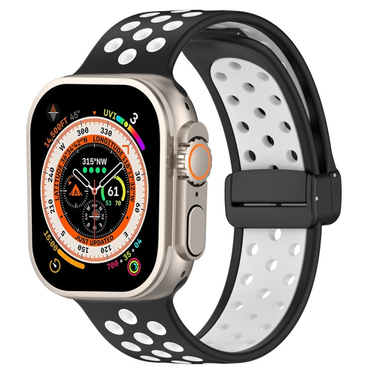 Magnetic Buckle Silicone Watch Band, For Apple Watch Series 9 45mm, For Apple Watch SE 2022 40mm, For Apple Watch SE 2022 44mm, For Apple Watch Series 9 41mm, For Apple Watch 7 41mm, For Apple Watch 7 45mm