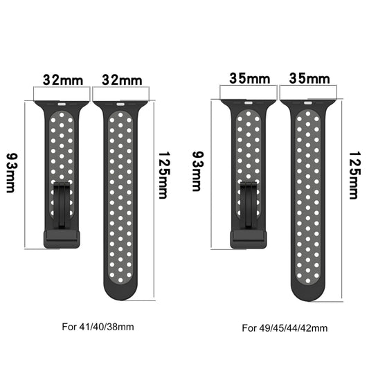 Magnetic Buckle Silicone Watch Band, For Apple Watch 4 44mm, For Apple Watch 4 40mm, For Apple Watch 3 38mm, For Apple Watch 3 42mm, For Apple Watch 2 42mm, For Apple Watch 2 38mm