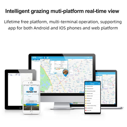Traqueur GPS V44 étanche à énergie solaire pour bovins et ovins, Traqueur GPS V44