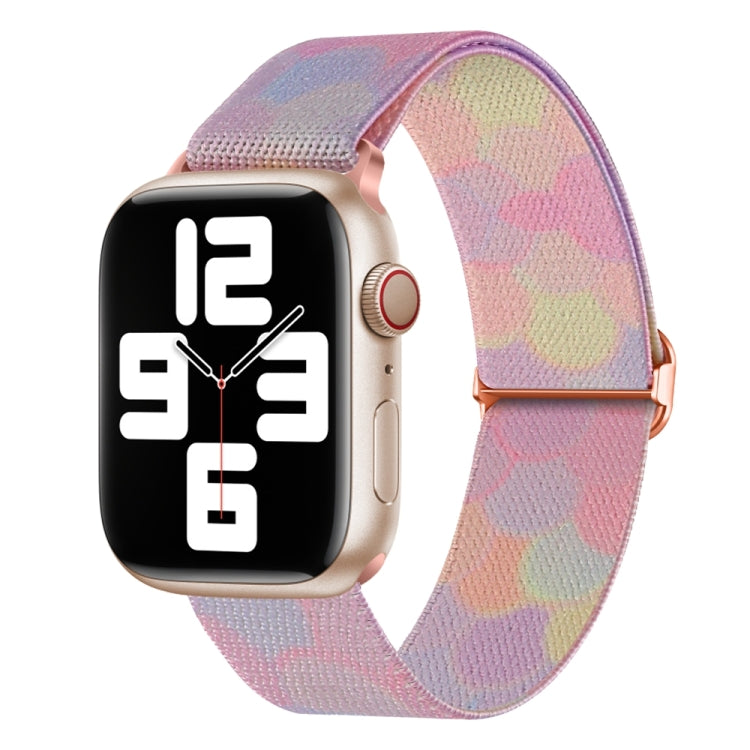 Painted Pattern Nylon Replacement Watch Band, For Apple Watch Ultra 49mm, For Apple Watch SE 2023 44mm, For Apple Watch SE 2023 40mm, For Apple Watch 8 41mm, For Apple Watch Ultra 2 49mm, For Apple Watch 8 45mm, For Apple Watch 9 45mm                  ...