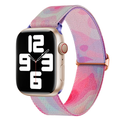Painted Pattern Nylon Replacement Watch Band, For Apple Watch SE 2023 44mm, For Apple Watch Ultra 49mm, For Apple Watch SE 2023 40mm, For Apple Watch 8 41mm, For Apple Watch Ultra 2 49mm, For Apple Watch 8 45mm, For Apple Watch SE 2022 40mm������������...