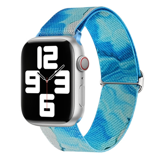Painted Pattern Nylon Replacement Watch Band, For Apple Watch SE 2023 44mm, For Apple Watch Ultra 49mm, For Apple Watch SE 2023 40mm, For Apple Watch 8 41mm, For Apple Watch Ultra 2 49mm, For Apple Watch 8 45mm, For Apple Watch SE 2022 40mm������������...