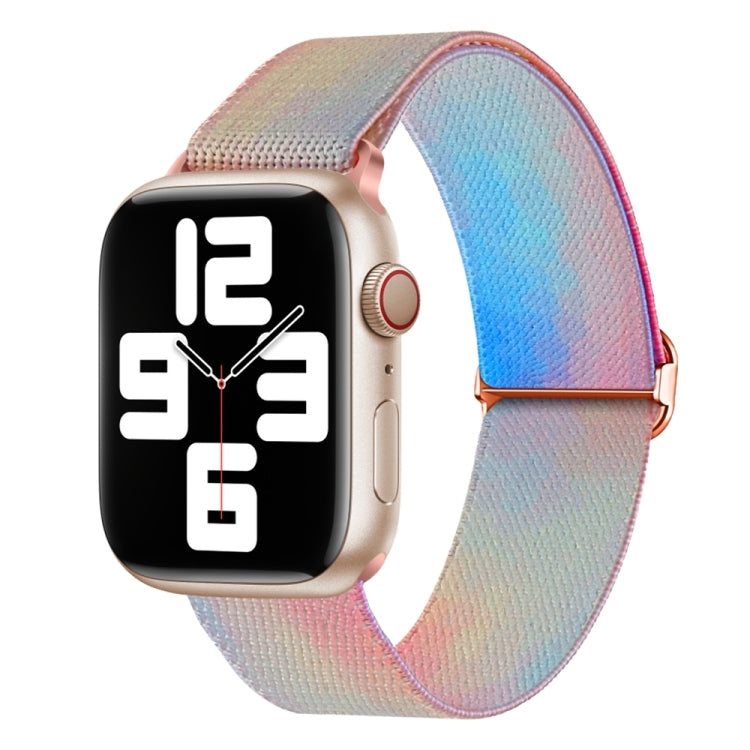 Painted Pattern Nylon Replacement Watch Band, For Apple Watch Ultra 49mm, For Apple Watch SE 2023 44mm, For Apple Watch SE 2023 40mm, For Apple Watch 8 41mm, For Apple Watch Ultra 2 49mm, For Apple Watch 8 45mm, For Apple Watch 9 45mm                  ...