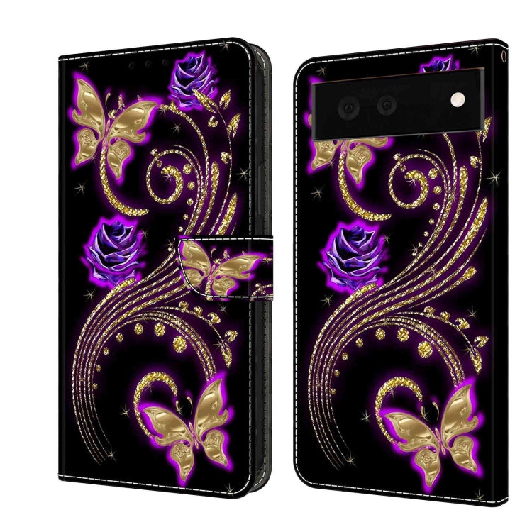 Crystal 3D Shockproof Protective Leather Phone Case, For Google Pixel 7a, For Google Pixel 7 Pro, For Google Pixel 7, For Google Pixel 6a, For Google Pixel 6 Pro