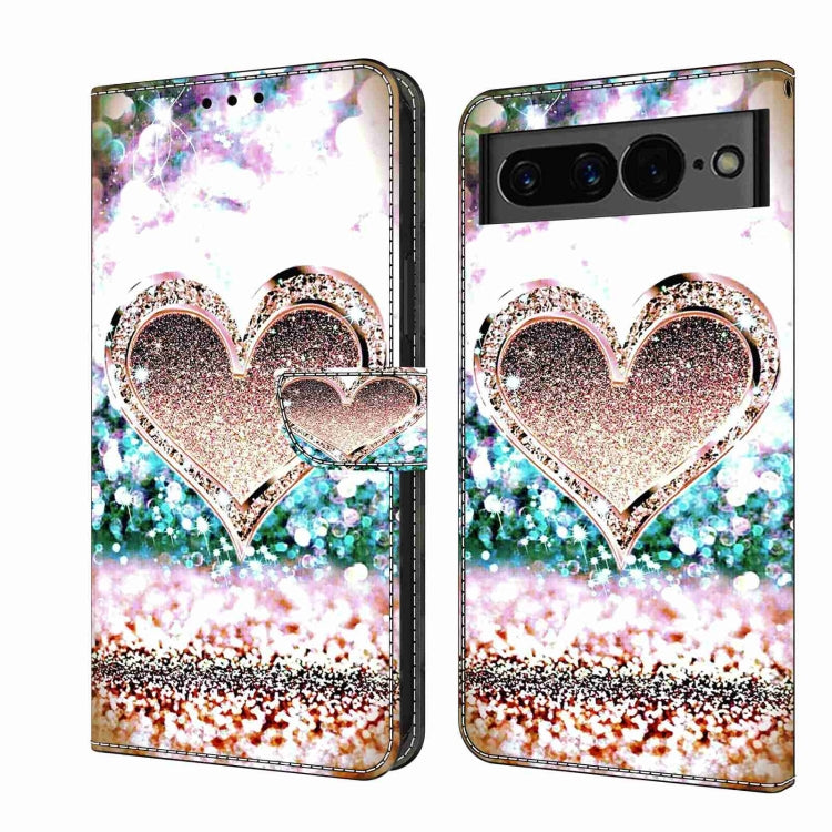 Crystal 3D Shockproof Protective Leather Phone Case, For Google Pixel 7a, For Google Pixel 7 Pro, For Google Pixel 7, For Google Pixel 6a, For Google Pixel 6 Pro