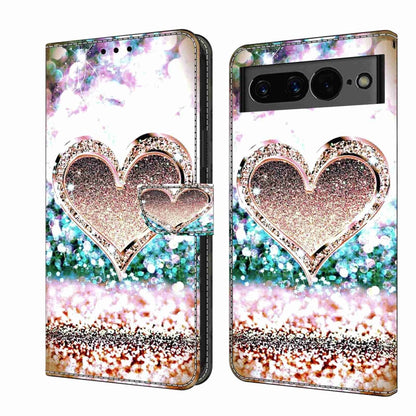 Crystal 3D Shockproof Protective Leather Phone Case, For Google Pixel 7a, For Google Pixel 7 Pro, For Google Pixel 7, For Google Pixel 6a, For Google Pixel 6 Pro