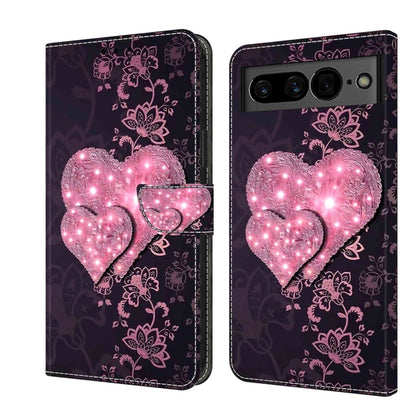 Crystal 3D Shockproof Protective Leather Phone Case, For Google Pixel 7a, For Google Pixel 7 Pro, For Google Pixel 7, For Google Pixel 6a, For Google Pixel 6 Pro