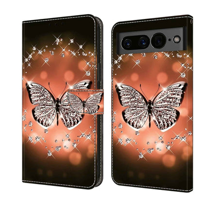 Crystal 3D Shockproof Protective Leather Phone Case, For Google Pixel 7a, For Google Pixel 7 Pro, For Google Pixel 7, For Google Pixel 6a, For Google Pixel 6 Pro