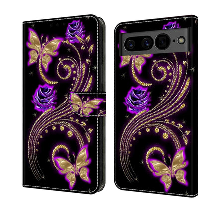 Crystal 3D Shockproof Protective Leather Phone Case, For Google Pixel 7a, For Google Pixel 7 Pro, For Google Pixel 7, For Google Pixel 6a, For Google Pixel 6 Pro