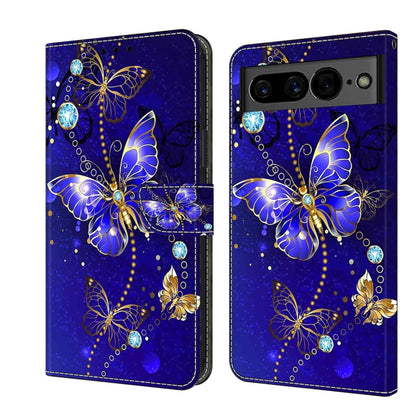 Crystal 3D Shockproof Protective Leather Phone Case, For Google Pixel 7a, For Google Pixel 7 Pro, For Google Pixel 7, For Google Pixel 6a, For Google Pixel 6 Pro