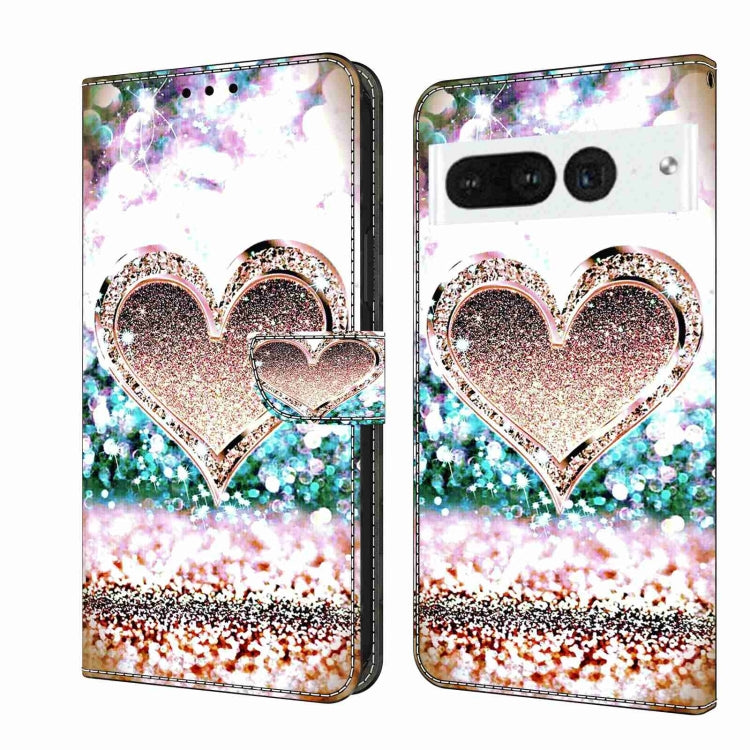Crystal 3D Shockproof Protective Leather Phone Case, For Google Pixel 7a, For Google Pixel 7 Pro, For Google Pixel 7, For Google Pixel 6a, For Google Pixel 6 Pro