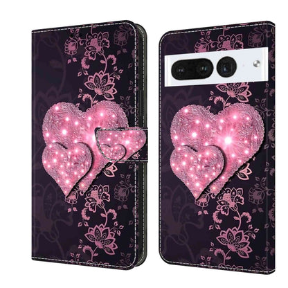 Crystal 3D Shockproof Protective Leather Phone Case, For Google Pixel 7a, For Google Pixel 7 Pro, For Google Pixel 7, For Google Pixel 6a, For Google Pixel 6 Pro