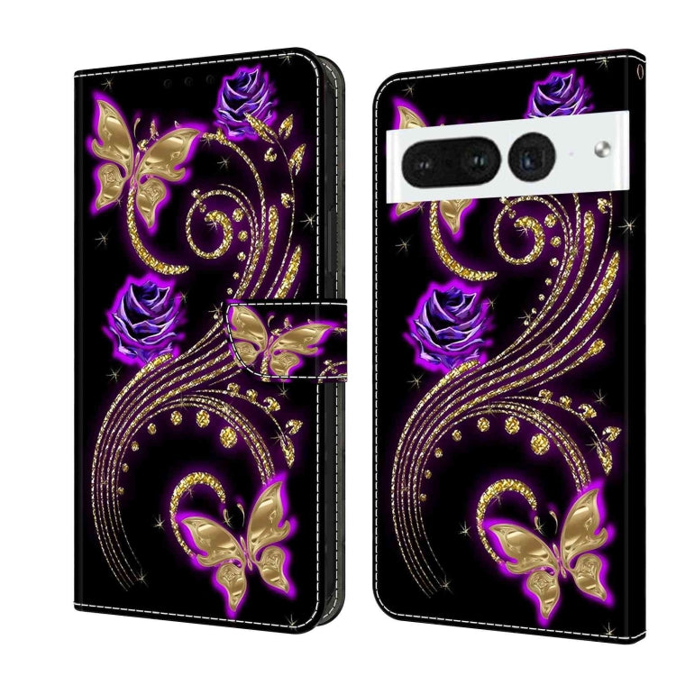 Crystal 3D Shockproof Protective Leather Phone Case, For Google Pixel 7a, For Google Pixel 7 Pro, For Google Pixel 7, For Google Pixel 6a, For Google Pixel 6 Pro