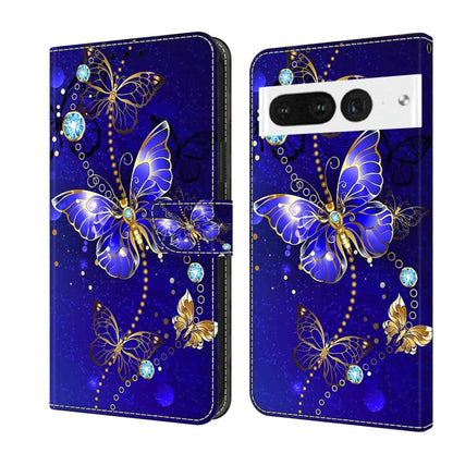 Crystal 3D Shockproof Protective Leather Phone Case, For Google Pixel 7a, For Google Pixel 7 Pro, For Google Pixel 7, For Google Pixel 6a, For Google Pixel 6 Pro