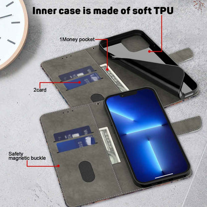 Crystal 3D Shockproof Protective Leather Phone Case, For Google Pixel 7a, For Google Pixel 7 Pro, For Google Pixel 7, For Google Pixel 6a, For Google Pixel 6