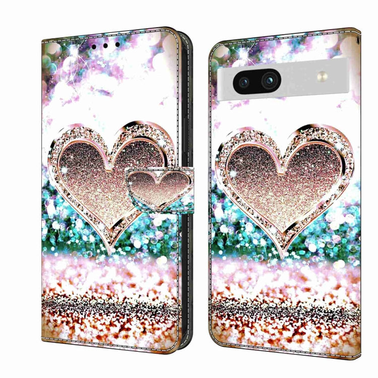 Crystal 3D Shockproof Protective Leather Phone Case, For Google Pixel 7a, For Google Pixel 7 Pro, For Google Pixel 7, For Google Pixel 6a, For Google Pixel 6 Pro
