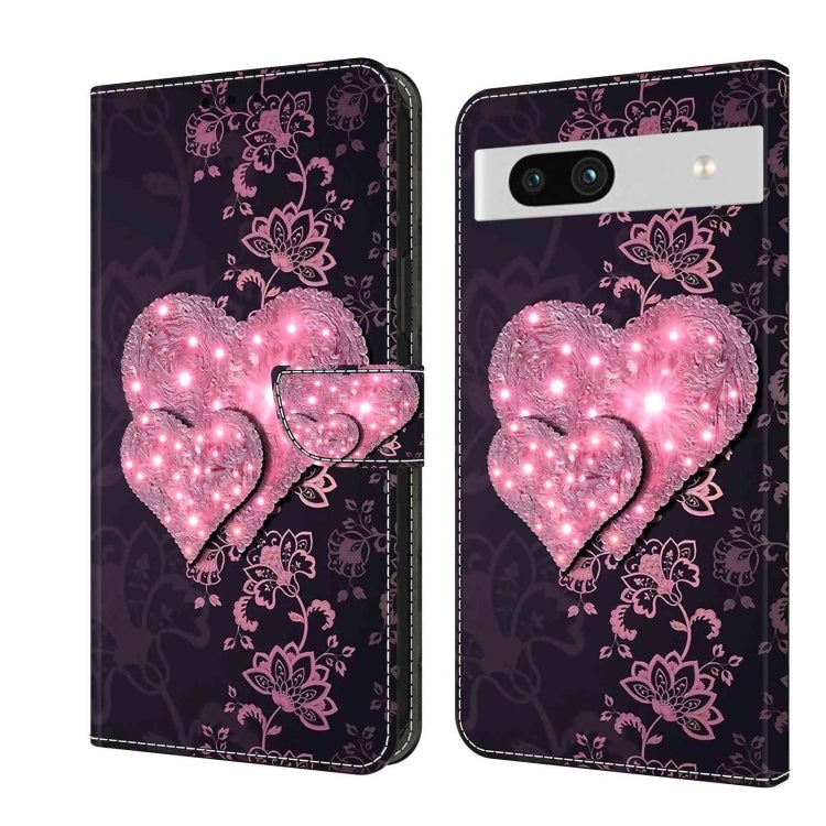 Crystal 3D Shockproof Protective Leather Phone Case, For Google Pixel 7a, For Google Pixel 7 Pro, For Google Pixel 7, For Google Pixel 6a, For Google Pixel 6 Pro