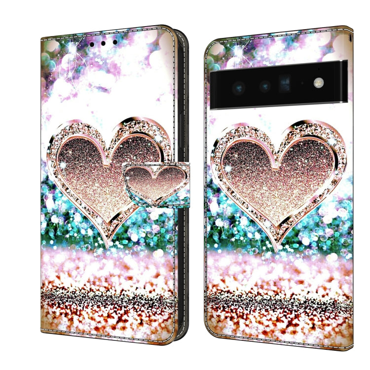Crystal 3D Shockproof Protective Leather Phone Case, For Google Pixel 7a, For Google Pixel 7 Pro, For Google Pixel 7, For Google Pixel 6a, For Google Pixel 6 Pro