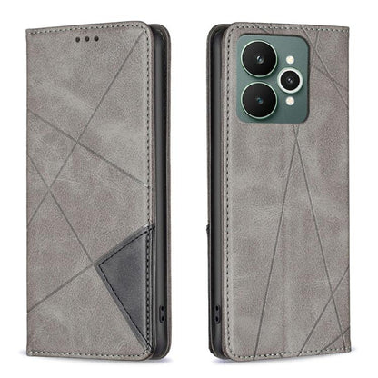 Rhombus Texture Leather Phone Case, For Realme 16T 5G, For Realme 16 5G, For Realme 16 Pro+ 5G, For Realme 16 Pro 5G, For Realme 15 Pro 5G, For Realme 15 5G, For Realme C53