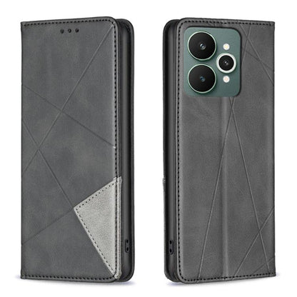 Rhombus Texture Leather Phone Case, For Realme 16T 5G, For Realme 16 5G, For Realme 16 Pro+ 5G, For Realme 16 Pro 5G, For Realme 15 Pro 5G, For Realme 15 5G, For Realme C53