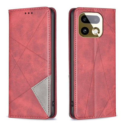 Rhombus Texture Leather Phone Case, For Realme 16T 5G, For Realme 16 5G, For Realme 16 Pro+ 5G, For Realme 16 Pro 5G, For Realme 15 Pro 5G, For Realme 15 5G, For Realme C53