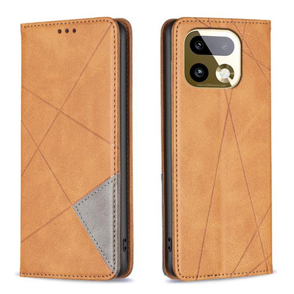 Rhombus Texture Leather Phone Case, For Realme 16T 5G, For Realme 16 5G, For Realme 16 Pro+ 5G, For Realme 16 Pro 5G, For Realme 15 Pro 5G, For Realme 15 5G, For Realme C53