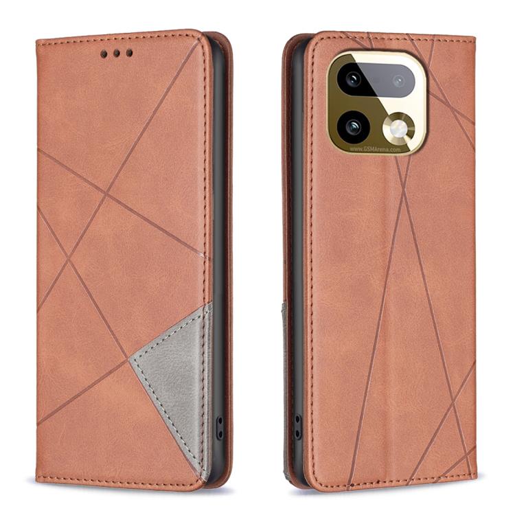 Rhombus Texture Leather Phone Case, For Realme 16T 5G, For Realme 16 5G, For Realme 16 Pro+ 5G, For Realme 16 Pro 5G, For Realme 15 Pro 5G, For Realme 15 5G, For Realme C53