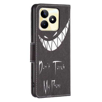 Colored Drawing Pattern Leather Phone Case, For Realme C53
