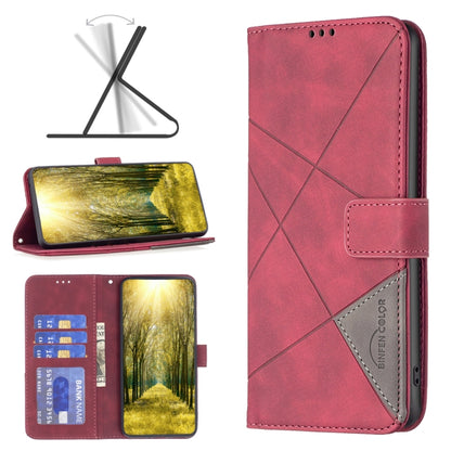 Magnetic Buckle Rhombus Texture Leather Phone Case, For  Realme 11 4G, For Realme 11 5G, For Realme C53, For Realme C65 4G