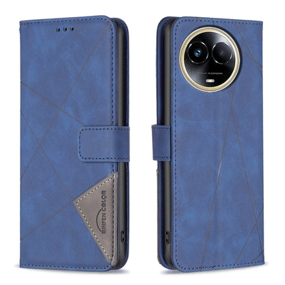 Magnetic Buckle Rhombus Texture Leather Phone Case, For  Realme 11 4G, For Realme 11 5G, For Realme C53, For Realme C65 4G