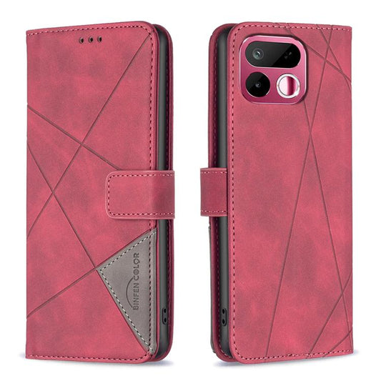 Magnetic Buckle Rhombus Texture Leather Phone Case, For Realme 16T 5G, For Realme 16 5G, For Realme 16 Pro+ 5G, For Realme 16 Pro 5G, For Realme 15 Pro 5G, For Realme 15 5G, For Realme 14 5G Global, For Realme P3 Pro, For Realme 14 Pro, For Realme 14X ...
