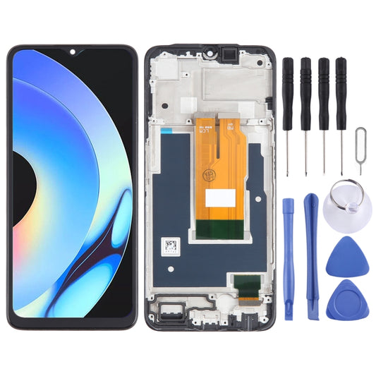 OEM LCD Screen Digitizer Full Assembly with Frame, For Realme C53 India RMX3762, For Realme V30, For Realme C33 2023 RMX3627, For Realme 10T, For Realme C55, For Realme 10s, For Realme C33, For Realme 9i 5G, For Realme V20                              ...